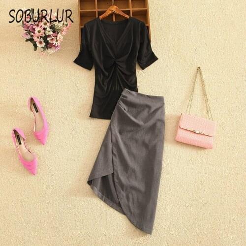SOBURLUR High Waist Skirts For Women