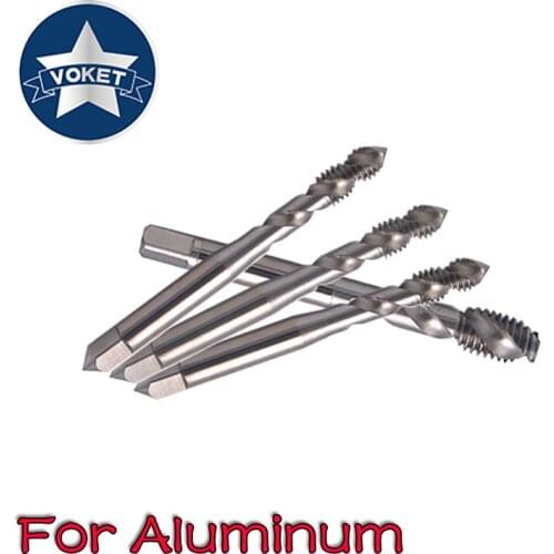 HSSE Spiral Fluted tap M2 M2.5 M2.6 M3 M3.5 M4 M5 M5.5 M6 M8 M10 M12 X0.4 X0.5 X0.7 X0.8 Machine Screw Thread taps For Aluminum