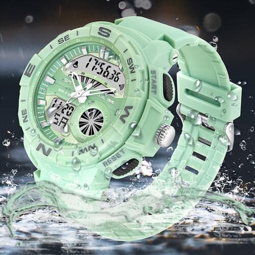 Spin SANDA Sport Watches For Men Women 5AMT Wristwatch Digital LED Mens Military Watch Clock montre homme relogio masculino New