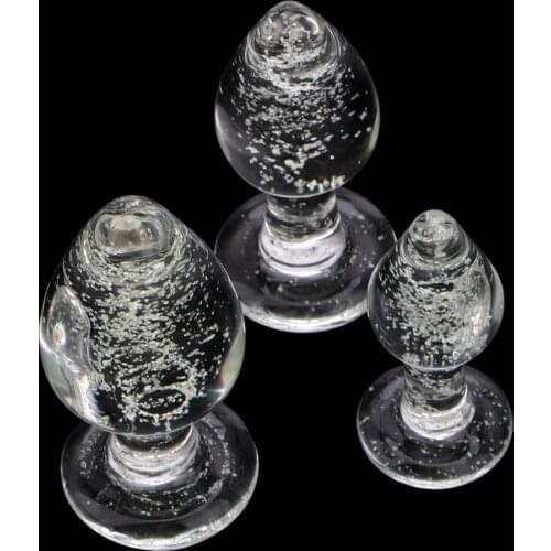 Sex Shop Sex Anal Beads for Couples Anal Plug Toys for Adults Luminous Glass Butt Plug Anal Dilators