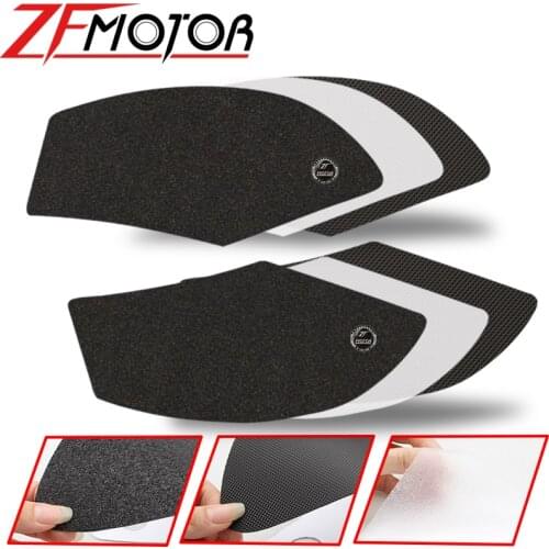 Motorcycle Tank Traction Pad Side Gas Knee Grips Protector Decal Sticker For Honda Kawasaki Yamaha YZ for Suzuki Gw250 Universal