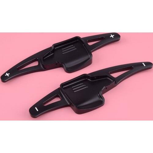 2pcs Black Steering Wheel Shift Paddle Shifter Extension Fit For Ford Ecosport Focus Kuga 2018 2019