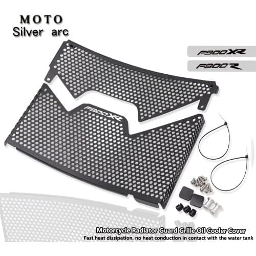 FOR BMW f900r f900xr 2020 2021 Motorcycle Radiator Guard Grille Oil Cooler Cover Black Aluminum alloy