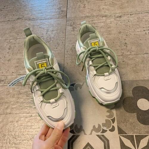 Womens shoes autumn 2020 new thick bottom fashion breathable wild female casual sports shoes student running shoes