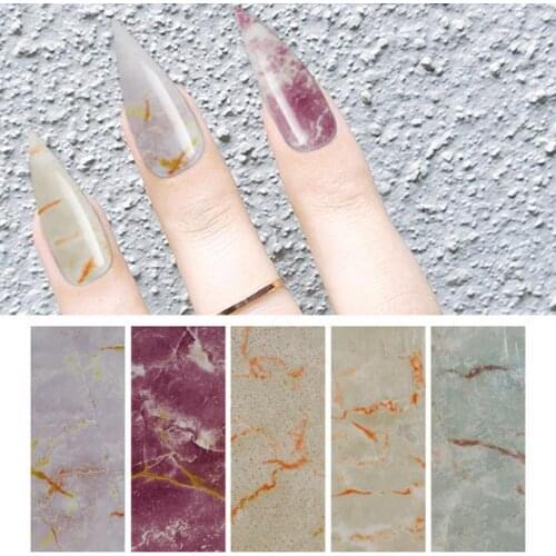 10Pcs/Set Nail Transfer Foil Easy to Stick Various Shapes Ultra Thin Nails Art Transfer Foil Paper Wraps Sticker for Manicure