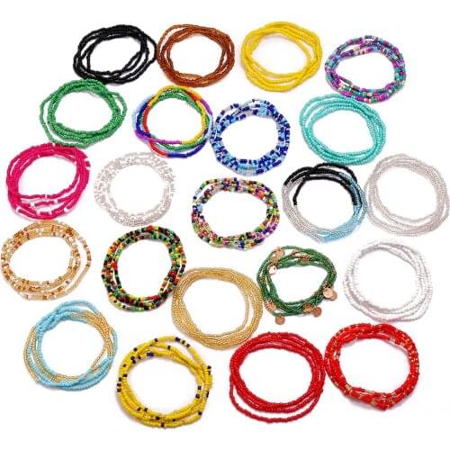 2020 Bohemia Waist Beads Belt Body belly chains Women Summer Sexy Bikini Beach Waist Chain Charms Vintage Dress body jewelery