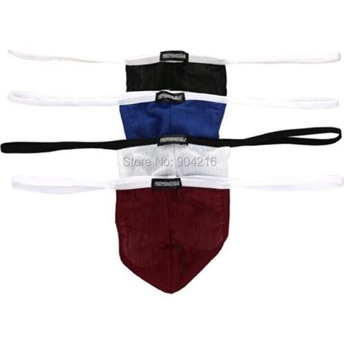 4PCS/Lot Fashion New Sexy Mens Hip Little Shade Thong Meryl T-back G-string Underwear Undershorts Size M L XL High Quality