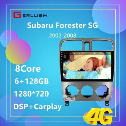 6G +128G DSP Android Car Radio GPS Multimedia Player for Subaru Forester 2002 2003-2008 navigation gps not 2din DVD