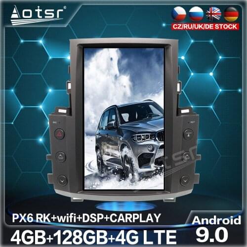 128G Tesla Big Screen Car Multimedia DVD Player For Lexus LX570 2007 - 2015 Android Radio GPS Navigation Stereo Head Unit Audio