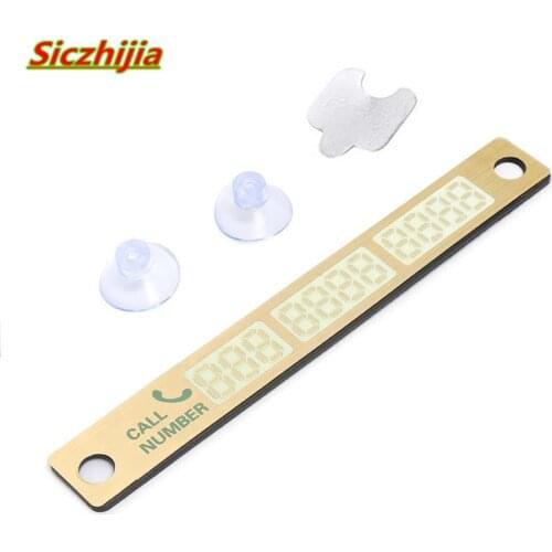 Car Temporary Parking Card Sucker Phone License Plate Number Plate for Volkswagen vw POLO Tiguan Passat Golf EOS Scirocco Jetta