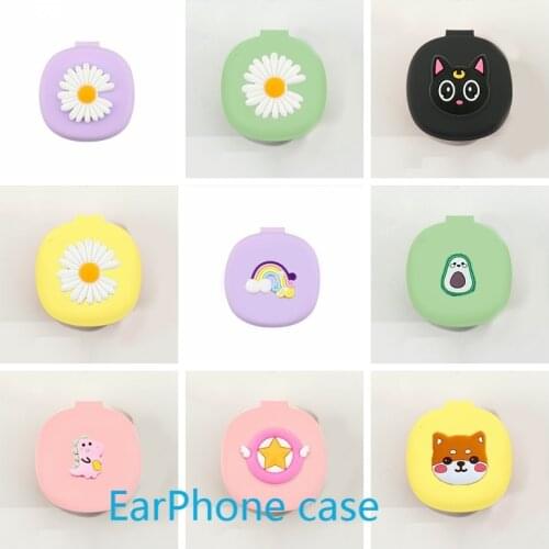 Coque cute cartoon case For Baseus Encok TWS WM01 Case Dinosaur avocado / flower Silicone Earphone Cover for Baseus WM01 Case