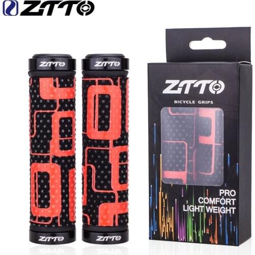 ZTTO Bicycle Handlebar Cover Bilateral Locking Mountain Bike Handlebar Cover Folding BMX Non-slip Black Red AG51 Handlebar Cover