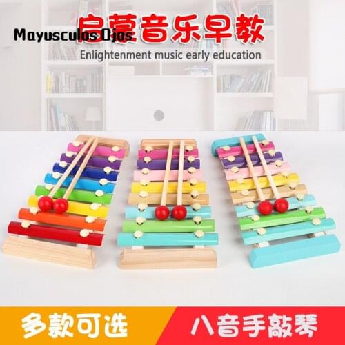 Infant Children Wooden Educational Toys Octave Knock Piano Baby Enlightenment Early Education Music Instrument