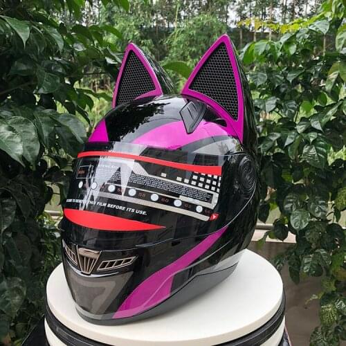 Hot Sale NITRINOS The cat - ear motorcycle helmet is the four-season helmet fast ship