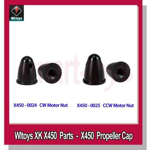 WLtoys XK X450 Motor Nut CW X450.0024 Propeller Cap CCW X450.0025 for Wltoys X450 Fixed Wing RC Airplane Aircraft Parts