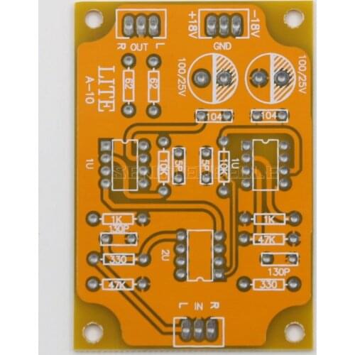 LITE A-10 Op Amp 10x Amplifier Preamp Board Empty Board PCB