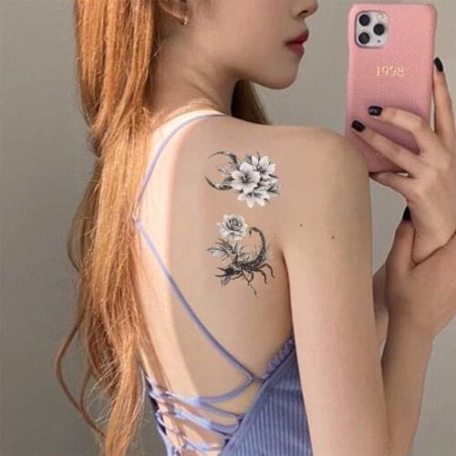 Small Fresh Tattoo Stickers Harajuku Korean Tattoo Stickers Sweat-proof Breathable Body Art Tattoo Waterproof Long-lasting
