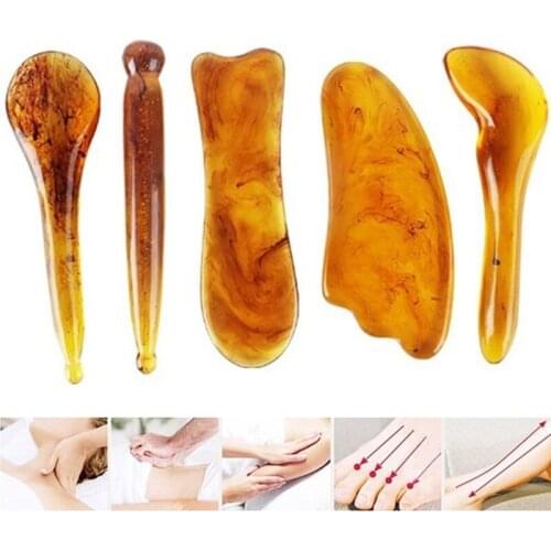 6 Jade Massage Board Natural Scraper Health Care Scraping Lose Weight Massager