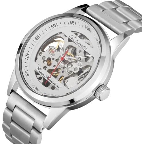 Pink Cohome Mens Silver Watch