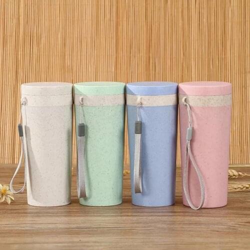 300ml Portable Double Wall Heat Insulation Water Cup Drink Bottle Travel Supply