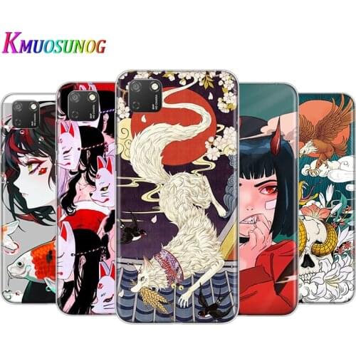 Transparent Cover Japanese Style Anime For Honor 9 9S 9A 9C 9X 9N 9i V9 10 10i 10X X10 Lite Pro Shockproof Phone Case