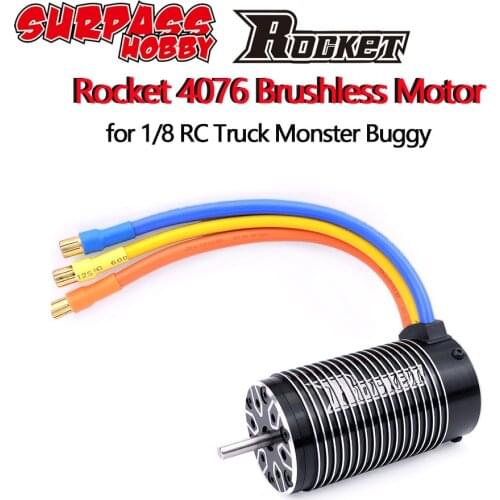 Rocket 4076 2000KV 2250KV Sensorless Brushless Motor for 1/8 TRAXXAS HPI RC Car Truck
