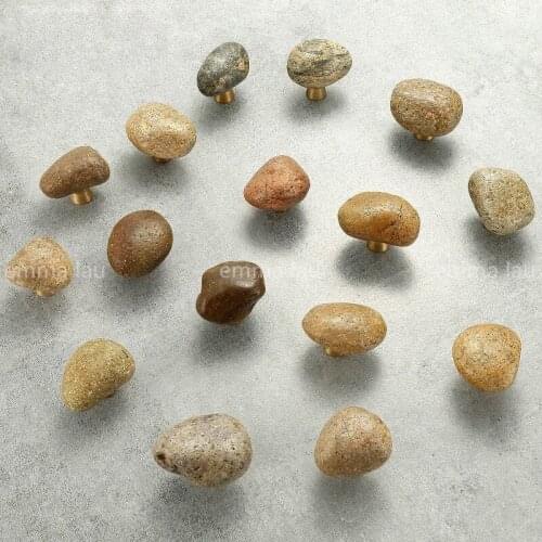 Natural Stone Drawer Cabinet Door Knobs And Handles Modern Single Hole Cupboard Wardrobe Shoe Cabinet Handle Furniture Pulls