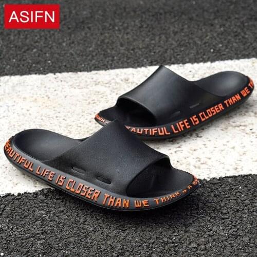 Summer Mens Slippers Personality Outer Wear Couple Shoes Non-slip Indoor Slippers Home Bathing Soft Bottom Fashion Sandals