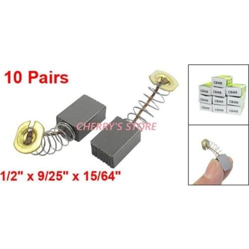 10 Pair 1/2" x 9/25" x 15/64" Carbon Brush Replacement for Makita CB408