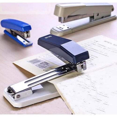 360 Rotatable Heavy Duty Stapler Use 24/6 Staples Effortless Long Stapler School Paper Staplers Office Bookbinding Supplies