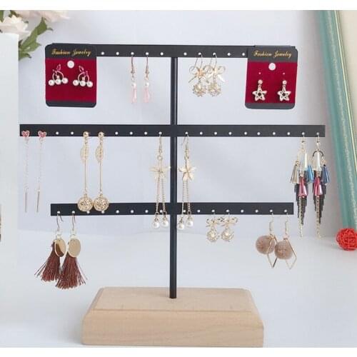 Earrings Organizer Jewelry Display Stand 3-Tier Earrings Holder Rack for Hanging Earrings Earring Jewelry Display Tree New