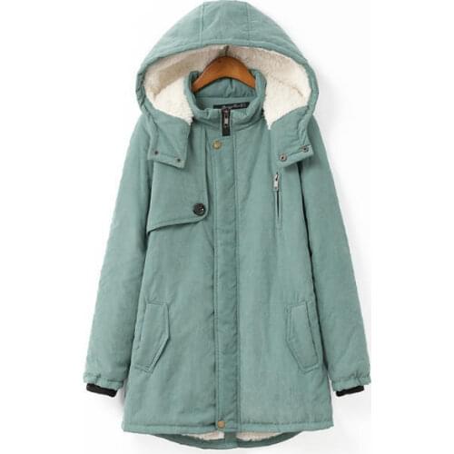Winter Coat Women 2021 New Warm Jacket Casual All-Match Korean Style Parkas Female Long-Sleeve Fashion Clothes Y163