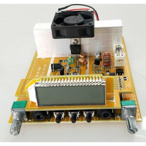 1/7W 76-108MHz PLL stereo Fm transmitter broadcast PCB only PCB+FAN+antenna