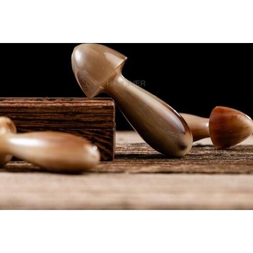 1 PC yak horn mushroom type mini muscle pull rod essence eye lift massage point bar