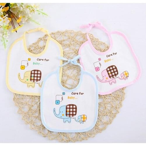 10PCS Baby Bibs for Children Waterproof Baby Bibs Cotton Material Scarf for Newborns Baby Stuff for Boy and Girl