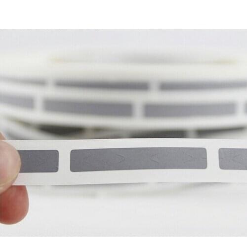1000pcs 8x55mm grey silver adhesive SCRATCH OFF sticker film For DIY
