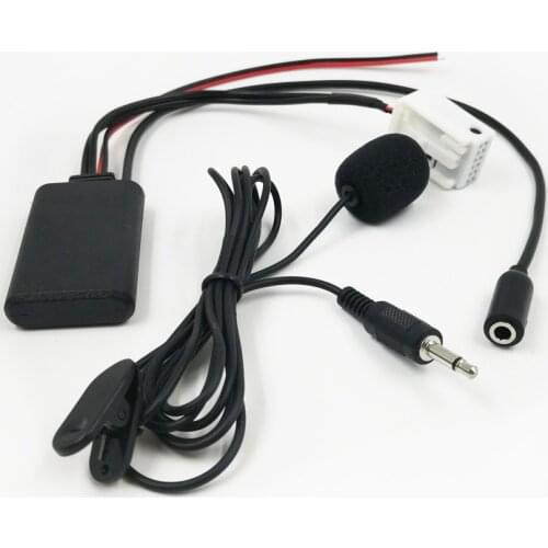 12Pin Audio Adapter for Peugeot RD4 Bluetooth-compatible Adapter Radio AUX Wireless Phone Call Microphone Handsfree Connector