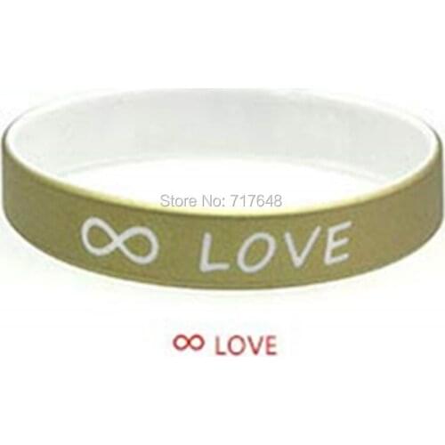 300pcs Love Sentences LOVE wristband silicone bracelets free shipping by FEDEX A