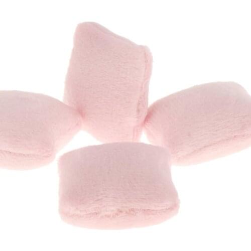 4 Pieces 1:12 Dollhouse Pink Cushion Pillows for Settee Decoration Toys Accs