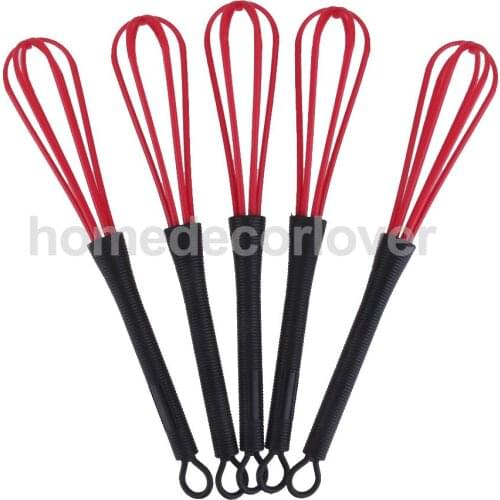 5pcs Mini Salon Hairdressing Dye Whisk Balloon Whip Mixer Stirrer Egg Beater
