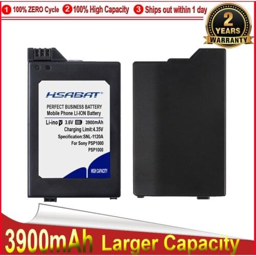 HSABAT 0 Cycle 3900mAh Battery for Sony PSP1000 High Quality Mobile Phone Replacement Accumulator