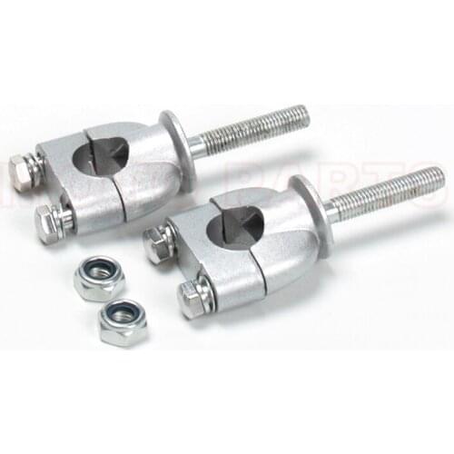 AUTOUTLE 2 unids/set motocicleta Barra de mango 7/8 ''plata 22mm abrazaderas de montaje con tornillos para suciedad bicicleta AT