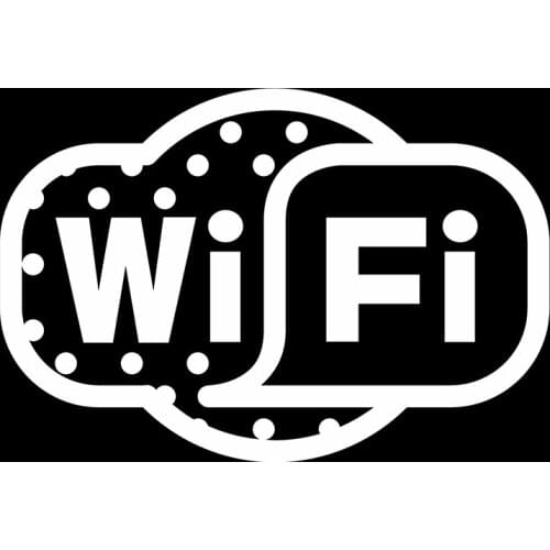 Free Wifi Sign Car Sticker For Truck Window Bumper Auto SUV Door Laptop Kayak Vinyl Decal
