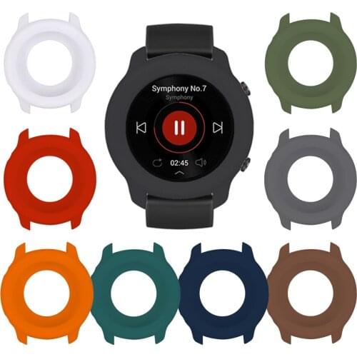 Watch Case for Xiaomi Huami Amazfit GTR 47mm Silicone Frame Shell Cover Protector for Amazfit GTR 2/GTR 47mm Bumper Accessories