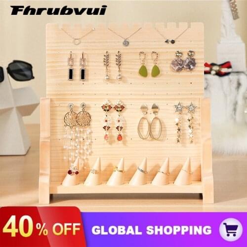 Wooden Jewelry Display Stand Bracelet Earring Holder Bracelets Anklets Jewelry Display Stand Packaging Jewelry Tool