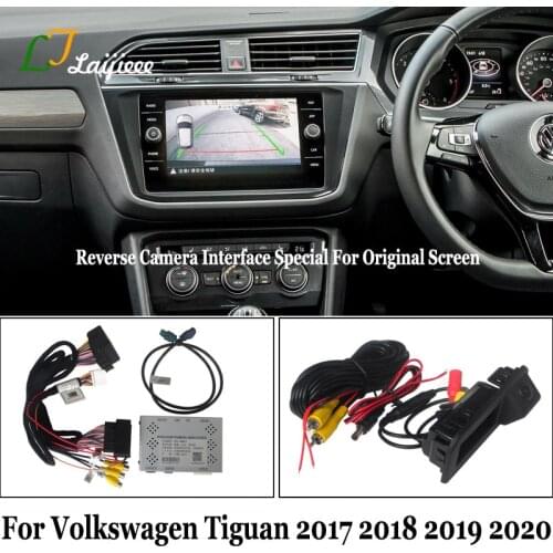 For Volkswagen Tiguan 2 2017 2018 2019 2020 Original Screen MIB System No Need Coding Decoder & HD Rear View Reverse Camera Kit