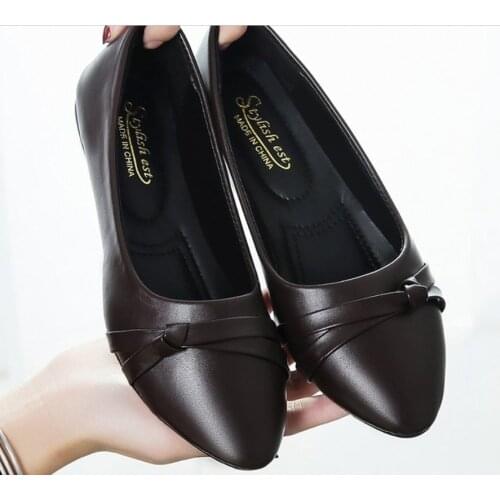 Women Shoes Casual Shoe Flats Pointed Toe Womens Shoes Moccasins Ballet Flats Flat Shoes Ballerina Loafers Non-slip