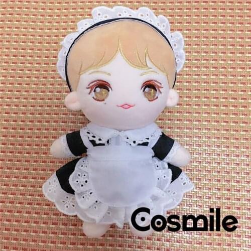 Cosmile maid outfit Idol Star Clothes Costume Cosplay Fit For 15cm 20cm Plush Doll Toy Stuffed Cos Cute Lovely Xmas Gift C