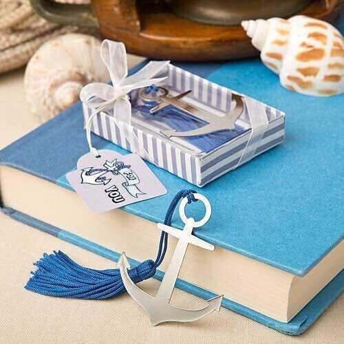 2016 New Party Favor anchor metal Bookmark 100PCS Bridal Shower, Wedding Favors Decoration Birthday Gift Free Shipping
