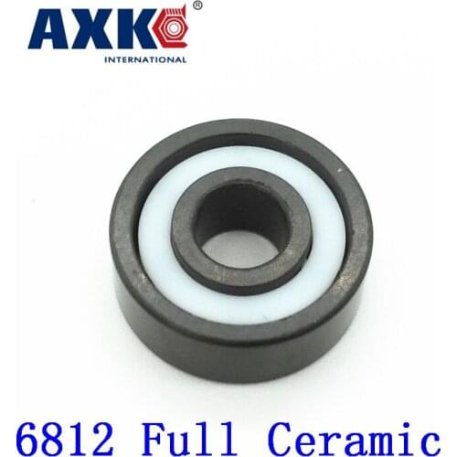 2019 Real Rolamentos Axk 6812 Full Ceramic Bearing ( 1 Pc ) 60*78*10 Mm Si3n4 Material 6812ce All Silicon Nitride Ball Bearings